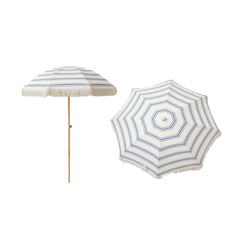 Ligno poli pariete Waterproof litus umbrella